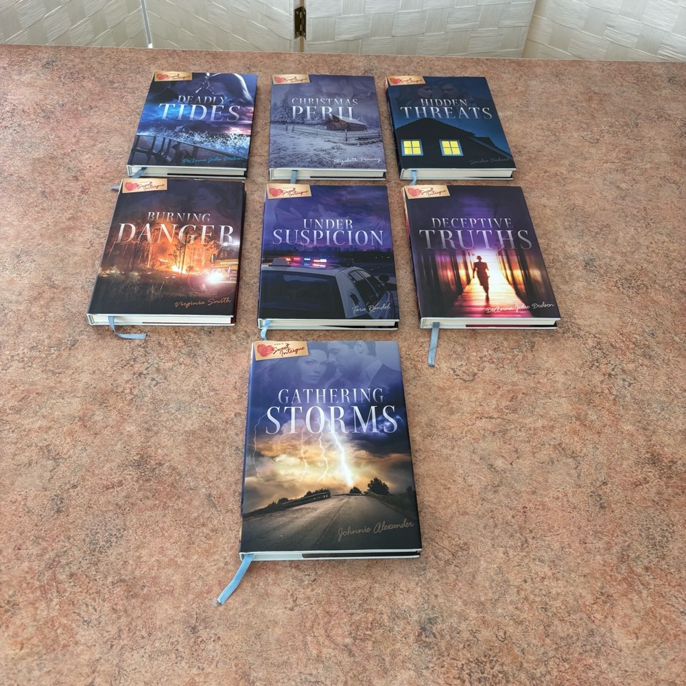 Set of 7 Annie’s Sweet Intrigue Romantic Suspense Novels Hardcover